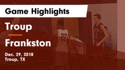 Troup  vs Frankston  Game Highlights - Dec. 29, 2018