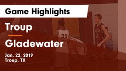 Troup  vs Gladewater  Game Highlights - Jan. 22, 2019