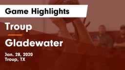 Troup  vs Gladewater  Game Highlights - Jan. 28, 2020