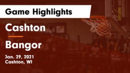 Cashton  vs Bangor  Game Highlights - Jan. 29, 2021