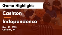 Cashton  vs Independence  Game Highlights - Dec. 29, 2023