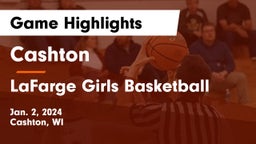 Cashton  vs LaFarge Girls Basketball Game Highlights - Jan. 2, 2024