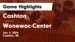 Cashton  vs Wonewoc-Center  Game Highlights - Jan. 5, 2024