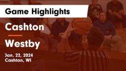 Cashton  vs Westby  Game Highlights - Jan. 22, 2024