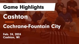 Cashton  vs Cochrane-Fountain City  Game Highlights - Feb. 24, 2024