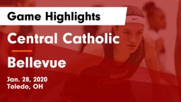 Central Catholic  vs Bellevue  Game Highlights - Jan. 28, 2020