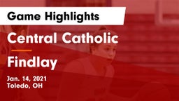 Central Catholic  vs Findlay  Game Highlights - Jan. 14, 2021