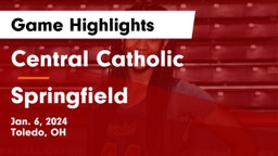 Central Catholic  vs Springfield  Game Highlights - Jan. 6, 2024