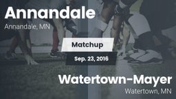 Matchup: Annandale High vs. Watertown-Mayer  2016