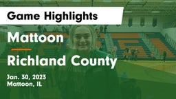 Mattoon  vs Richland County  Game Highlights - Jan. 30, 2023