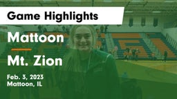 Mattoon  vs Mt. Zion  Game Highlights - Feb. 3, 2023
