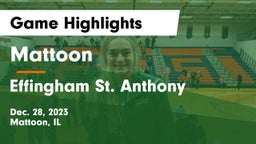 Mattoon  vs Effingham St. Anthony Game Highlights - Dec. 28, 2023