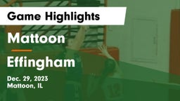 Mattoon  vs Effingham  Game Highlights - Dec. 29, 2023