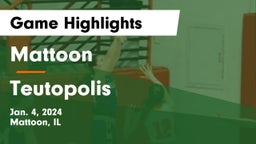 Mattoon  vs Teutopolis Game Highlights - Jan. 4, 2024