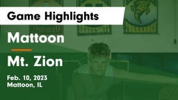 Mattoon  vs Mt. Zion  Game Highlights - Feb. 10, 2023