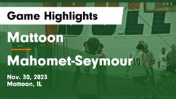 Mattoon  vs Mahomet-Seymour  Game Highlights - Nov. 30, 2023