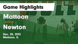 Mattoon  vs Newton  Game Highlights - Dec. 30, 2023