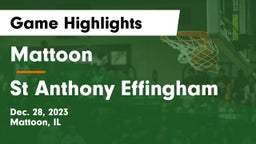 Mattoon  vs St Anthony Effingham Game Highlights - Dec. 28, 2023