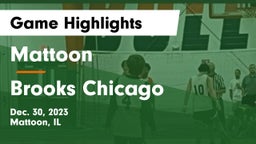 Mattoon  vs Brooks Chicago Game Highlights - Dec. 30, 2023