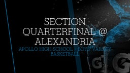 Apollo basketball highlights Section Quarterfinal @ Alexandria