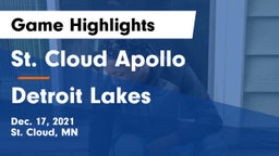St. Cloud Apollo  vs Detroit Lakes  Game Highlights - Dec. 17, 2021