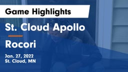 St. Cloud Apollo  vs Rocori  Game Highlights - Jan. 27, 2022