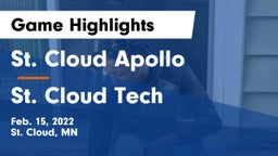 St. Cloud Apollo  vs St. Cloud Tech Game Highlights - Feb. 15, 2022