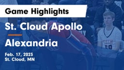 St. Cloud Apollo  vs Alexandria  Game Highlights - Feb. 17, 2023