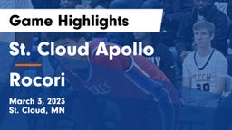 St. Cloud Apollo  vs Rocori  Game Highlights - March 3, 2023