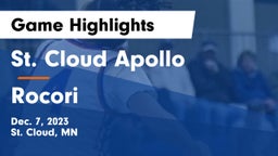 St. Cloud Apollo  vs Rocori  Game Highlights - Dec. 7, 2023