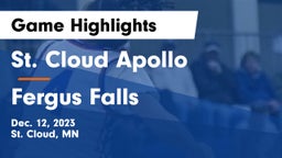 St. Cloud Apollo  vs Fergus Falls  Game Highlights - Dec. 12, 2023