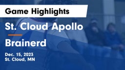 St. Cloud Apollo  vs Brainerd  Game Highlights - Dec. 15, 2023