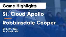 St. Cloud Apollo  vs Robbinsdale Cooper  Game Highlights - Dec. 29, 2023