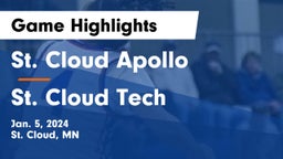 St. Cloud Apollo  vs St. Cloud Tech Game Highlights - Jan. 5, 2024