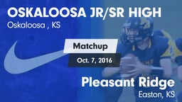 Matchup: Oskaloosa High Schoo vs. Pleasant Ridge  2016