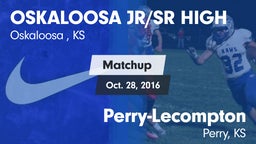 Matchup: Oskaloosa High Schoo vs. Perry-Lecompton  2016