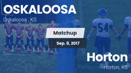 Matchup: OSKALOOSA HIGH vs. Horton  2017