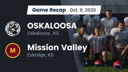 Recap: OSKALOOSA  vs. Mission Valley  2020