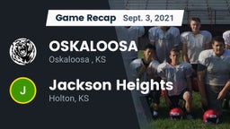 Recap: OSKALOOSA  vs. Jackson Heights  2021