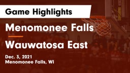 Menomonee Falls  vs Wauwatosa East  Game Highlights - Dec. 3, 2021