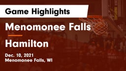 Menomonee Falls  vs Hamilton  Game Highlights - Dec. 10, 2021