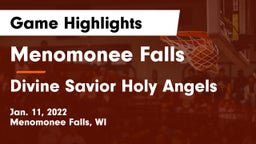 Menomonee Falls  vs Divine Savior Holy Angels Game Highlights - Jan. 11, 2022