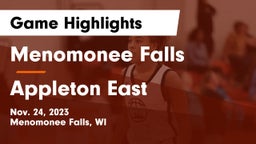 Menomonee Falls  vs Appleton East  Game Highlights - Nov. 24, 2023