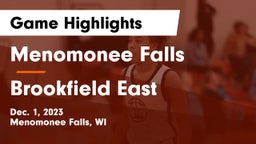 Menomonee Falls  vs Brookfield East  Game Highlights - Dec. 1, 2023
