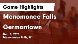 Menomonee Falls  vs Germantown  Game Highlights - Dec. 5, 2023