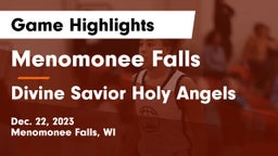 Menomonee Falls  vs Divine Savior Holy Angels Game Highlights - Dec. 22, 2023