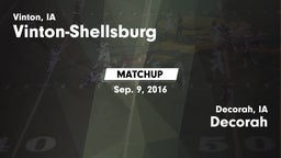 Matchup: Vinton-Shellsburg vs. Decorah  2016