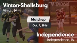 Matchup: Vinton-Shellsburg vs. Independence  2016