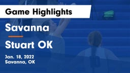 Savanna  vs Stuart  OK Game Highlights - Jan. 18, 2022