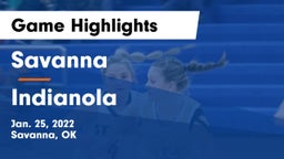 Savanna  vs Indianola Game Highlights - Jan. 25, 2022
